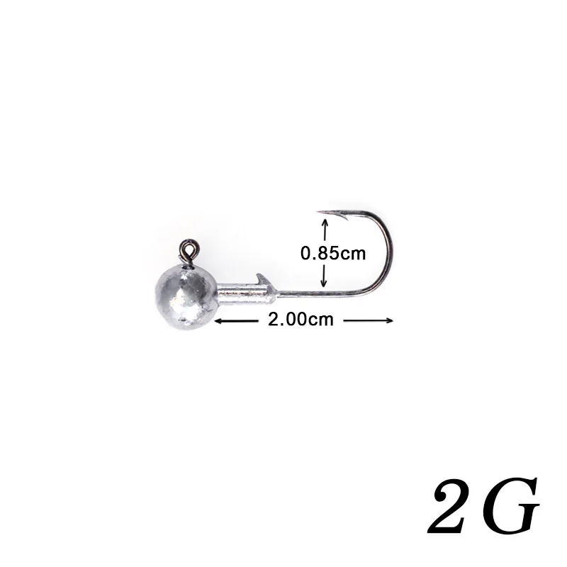 JH-2 5 шт./лот JH 1 г 2 г 5 г 7 г 14 г 20 г Кривошип приманки из свинца голова сталь колючие Крючки рыболовные снасти аксессуары - Цвет: JH-2