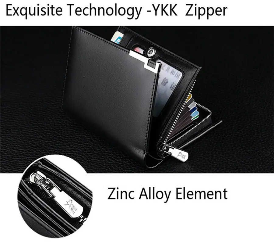 WILLIAMPOLO leisure fashion wallet standard vertical business card holder high quality cowhide wallet PL218