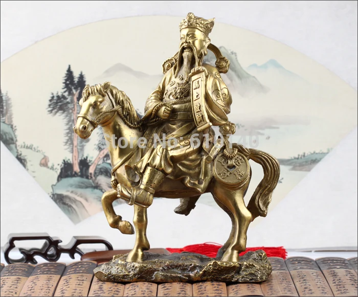 Бронзовые статуи украшения Работа сразу удача для изучения фэн шуй бумажный