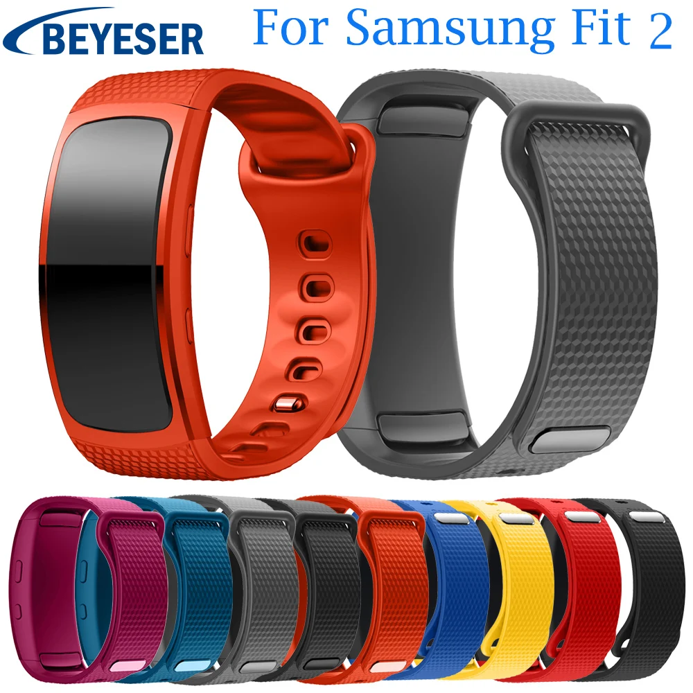 Ремешок силиконовый для Samsung Galaxy Gear Fit 2 Band спортивный сменный Браслет SM R360|Ремешки