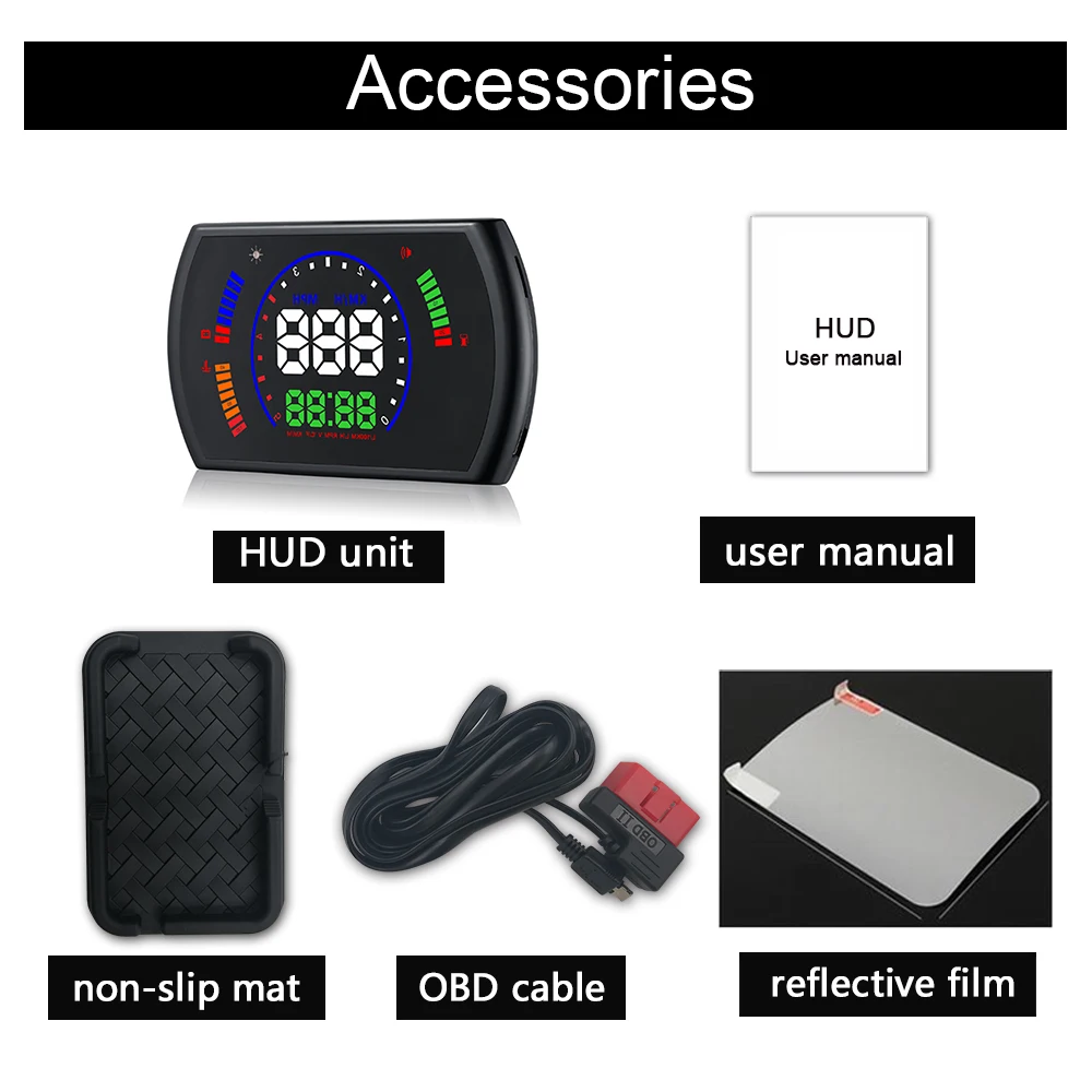 Автомобильный проектор скорости RMLKS S600 цифровой OBD2 EUOBD система Предупреждение о