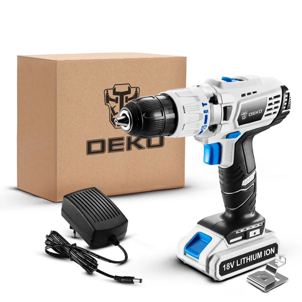 Оригинальная ударная Беспроводная Дрель DEKO GCD18DU3 18 в электрическая отвертка