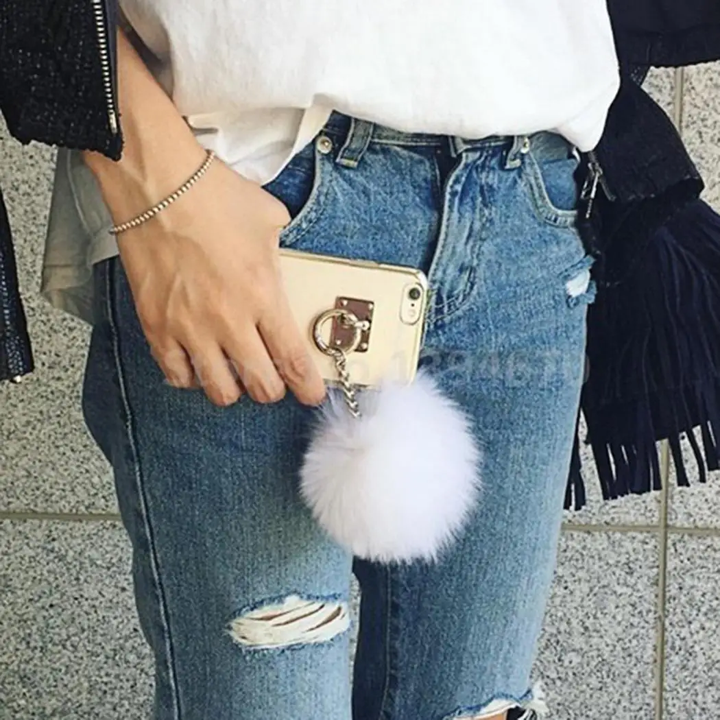 Роскошный металлический канат зеркало бахрома искусственный шарик для волос 6 5