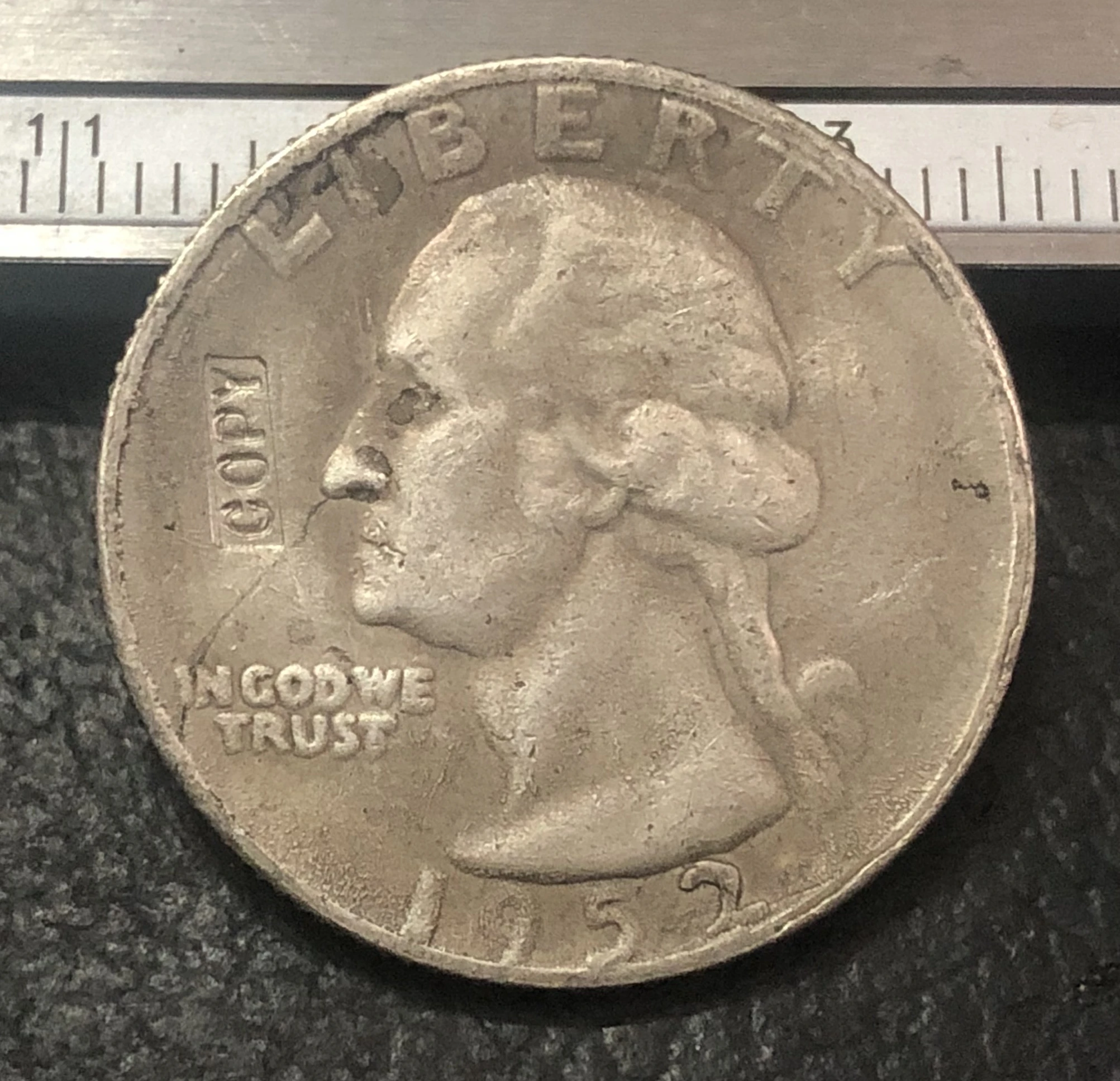 1952 S Американский квартал Washington dollar Copy Coin|Безвалютные монеты| |