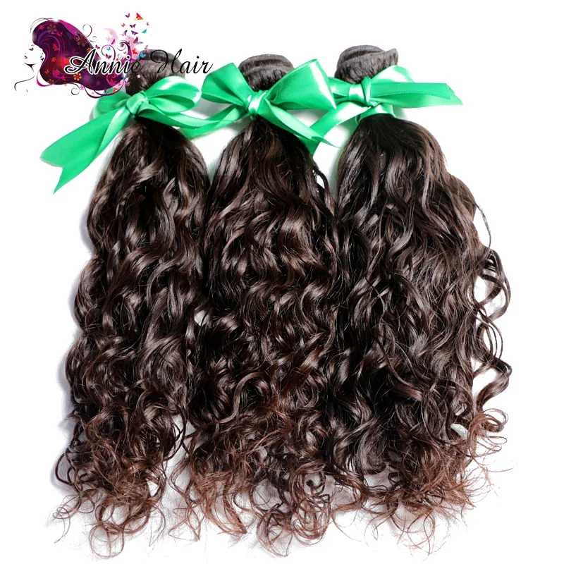 Али Люкс Малайзии Девы Волос Естественная Волна Класс 7А 3 шт./лот 100%