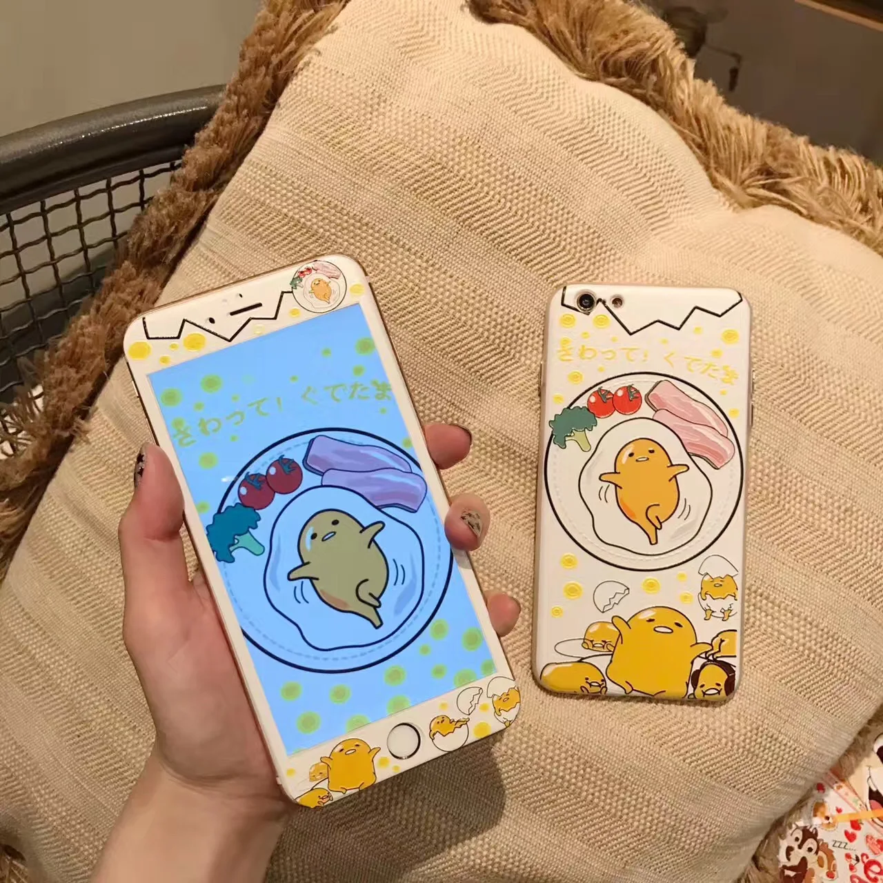 Мультяшный ПК+ ТПУ чехол для телефона iphone 6 6s 7 plus 8+ 3D 9H Защитная пленка для экрана из закаленного стекла