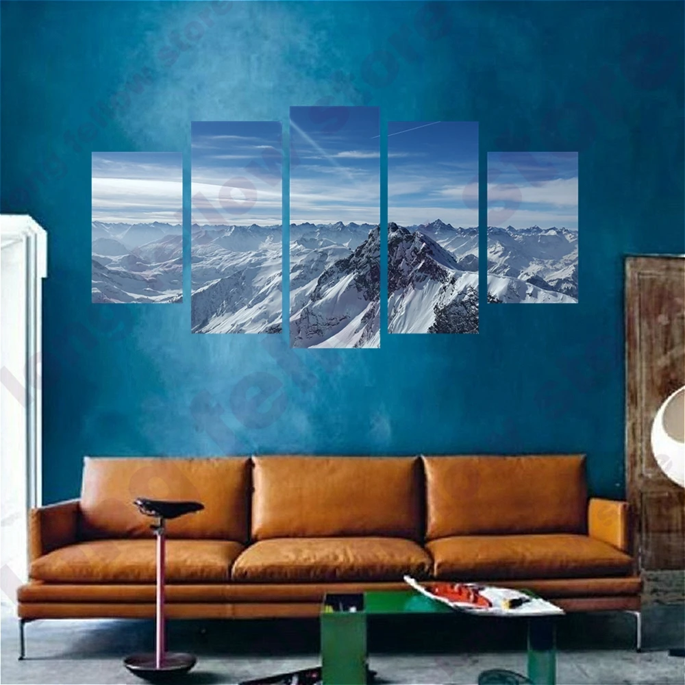 5 панелей плакат с изображением айсберга жикле Настенная Картина на холсте для