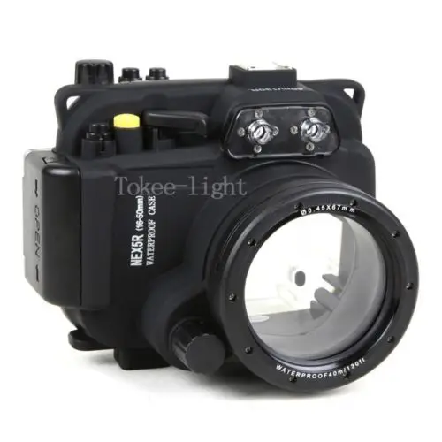 Водонепроницаемый подводный корпус камеры чехол для sony NEX5R nex-5R 18-55 мм объектив