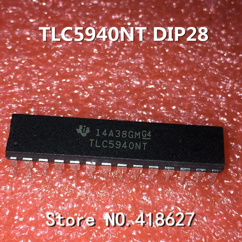 

50PCS/LOT TLC5940 TLC5940NT DIP-28 LED driver chip