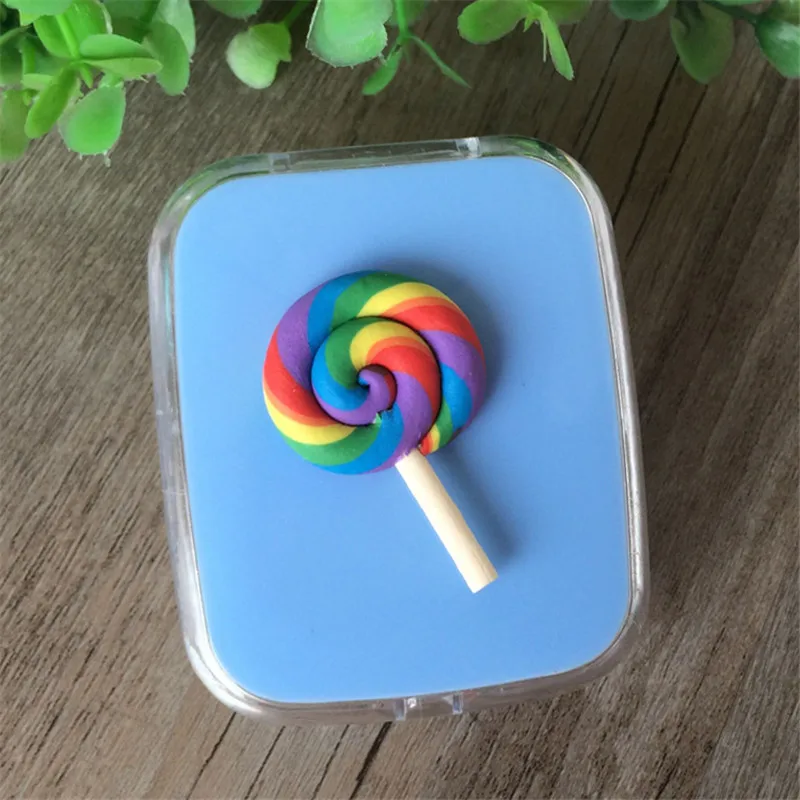 PINKSEE аксессуары для ювелирных изделий Радужный леденец футляр контактных линз