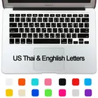 Силиконовый водонепроницаемый защитный чехол для клавиатуры с тайским алфавитом, английская версия, подходит для MacBook Air 13 Pro 13 15 17 Retina
