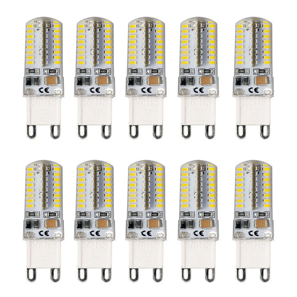 10 шт. G9 5 Вт светодиодный 3014 64SMD точечный светильник теплый белый/белый 110/220 в -- M25 |