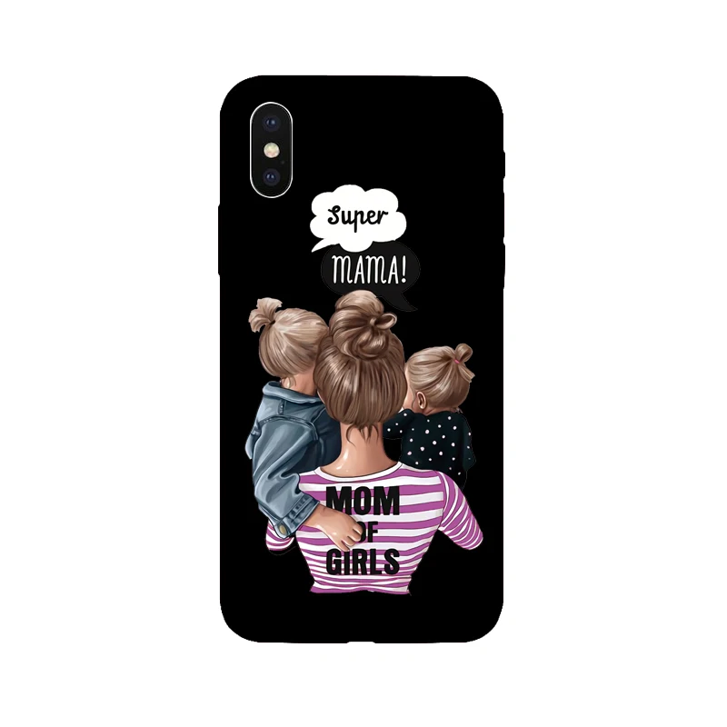 Модный Цветной ТПУ чехол для телефона девочек iPhone X XS Max XR 7 8 6 S Plus 5 5S SE милый