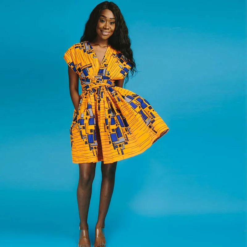 2018 летнее популярное бесконечное женское платье миди с цифровым принтом в