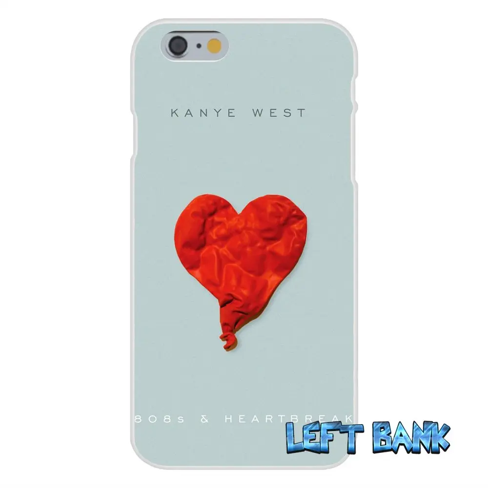Мягкий силиконовый прозрачный чехол из ТПУ для iPhone 4 4S 5 5S 5C SE 6 6S 7 Plus 808S Kanye West и