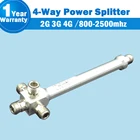 800-2500 мГц 4-способ Мощность сплиттер для 2 г 3 г 4 гм усилитель мобильного телефона LTE усилитель сигнала gsm репитер 4 N разъем 4 выход для 2 г 3 г 4 г Разделитель для усилителя сигнала разветвитель для бустера