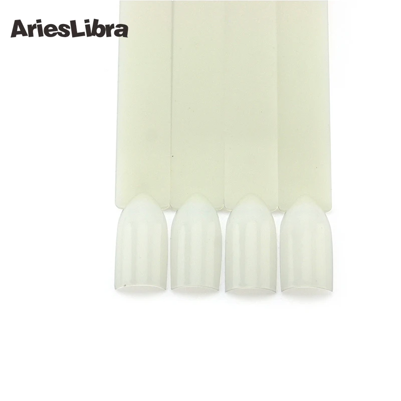 AriesLibra натуральные и прозрачные пластиковые накладные ногти для дизайна ногтей 50