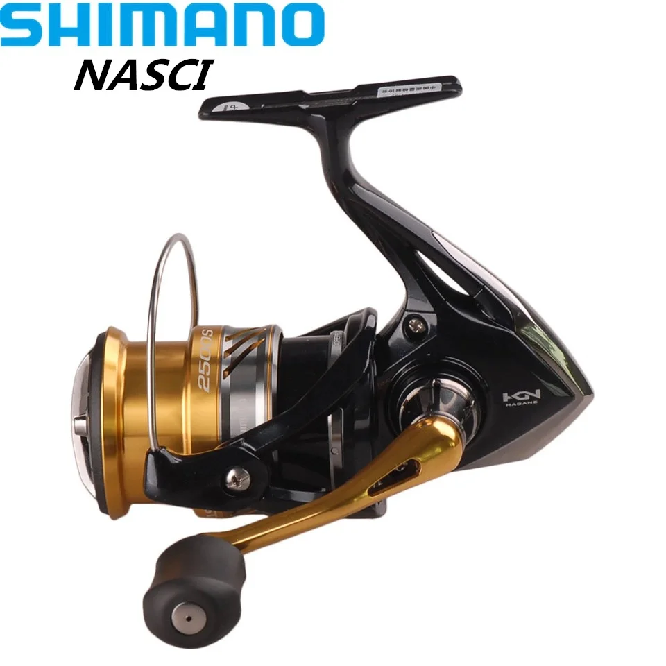 Рыболовная катушка Shimano NASCI для спиннинга 1000 C3000HG 4 + 1BB с глубокой линией Hagane Gear X Ship