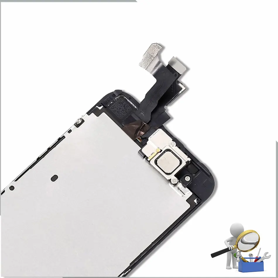 Полный lcd или полная сборка Дисплей или Экран для iPhone 5S A1453 A1457 A1518 A1533 с Кнопка возврата на главный экран и Фронтальная камера