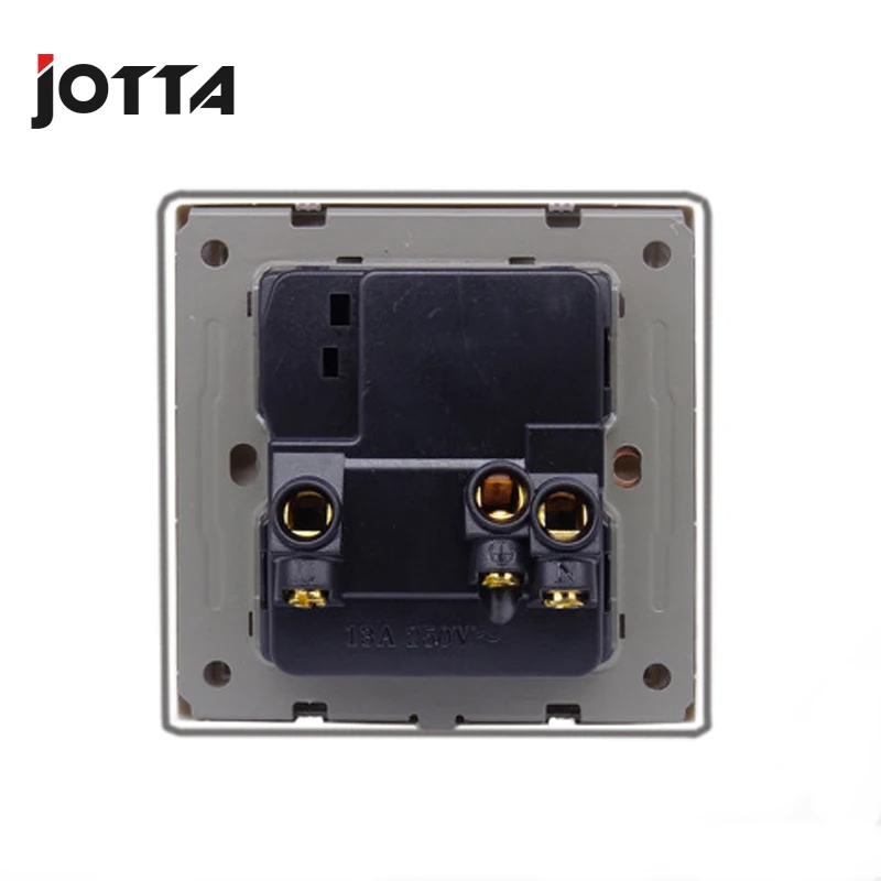 Универсальная стандартная настенная розетка с одной кнопкой led типа 13A 250V Белый Универсальный стильный настенный переключатель