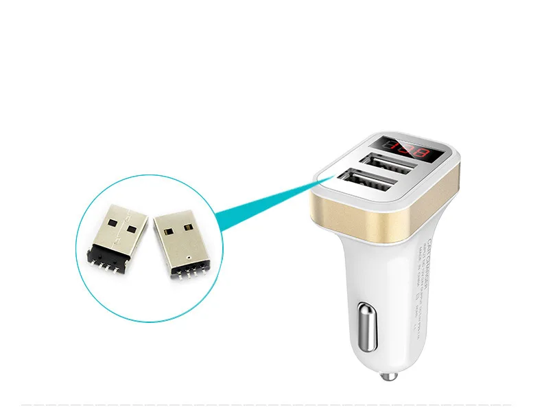 2/3 USB 2.1a/1A автомобиль-Стайлинг автомобиля Зарядное устройство телефон для Microsoft
