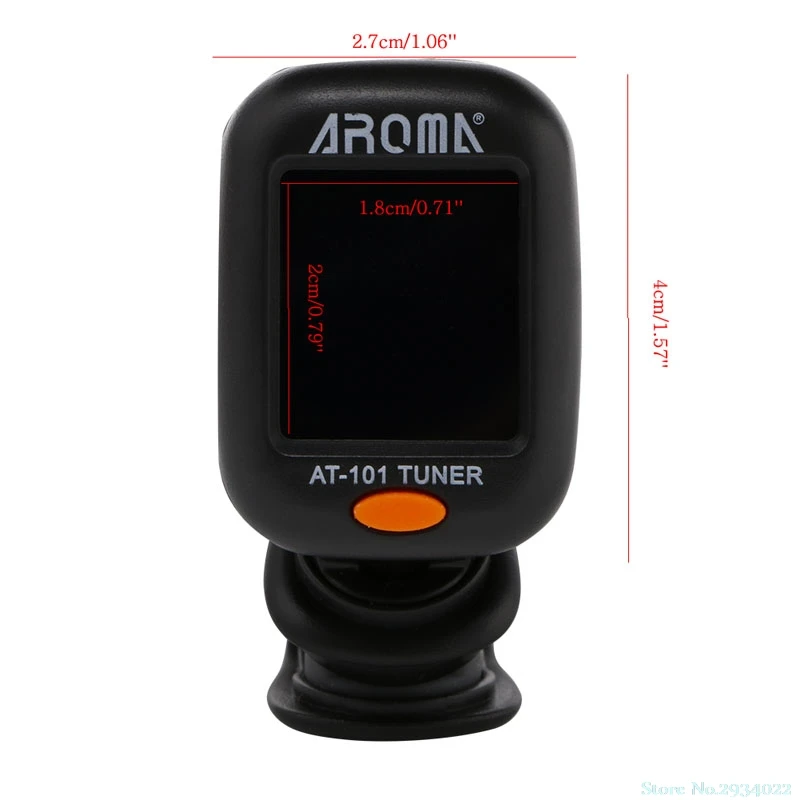 

AT101 Tuner Clip-On Digital For Acoustic Electric Guitar Bass Violin Fancy Black