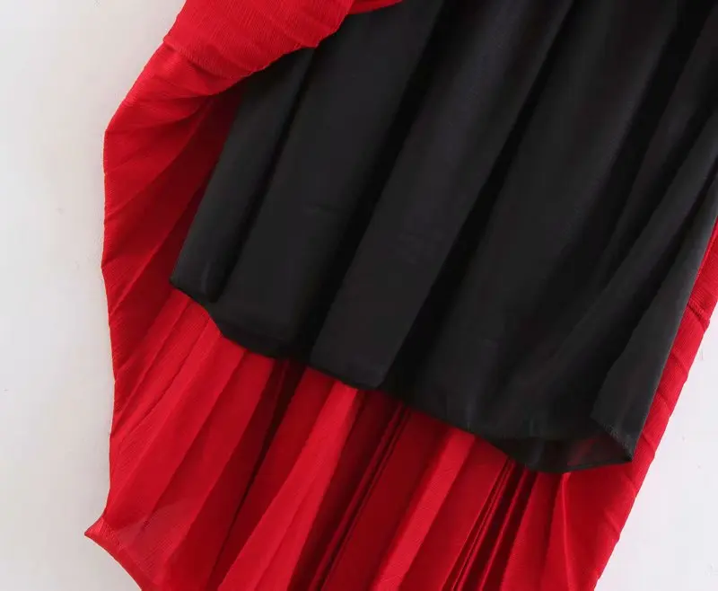 Spring and Autumn High Waist Pleated Skirt Solid Color Elastic Causal Plus Size S-2XL | Женская одежда
