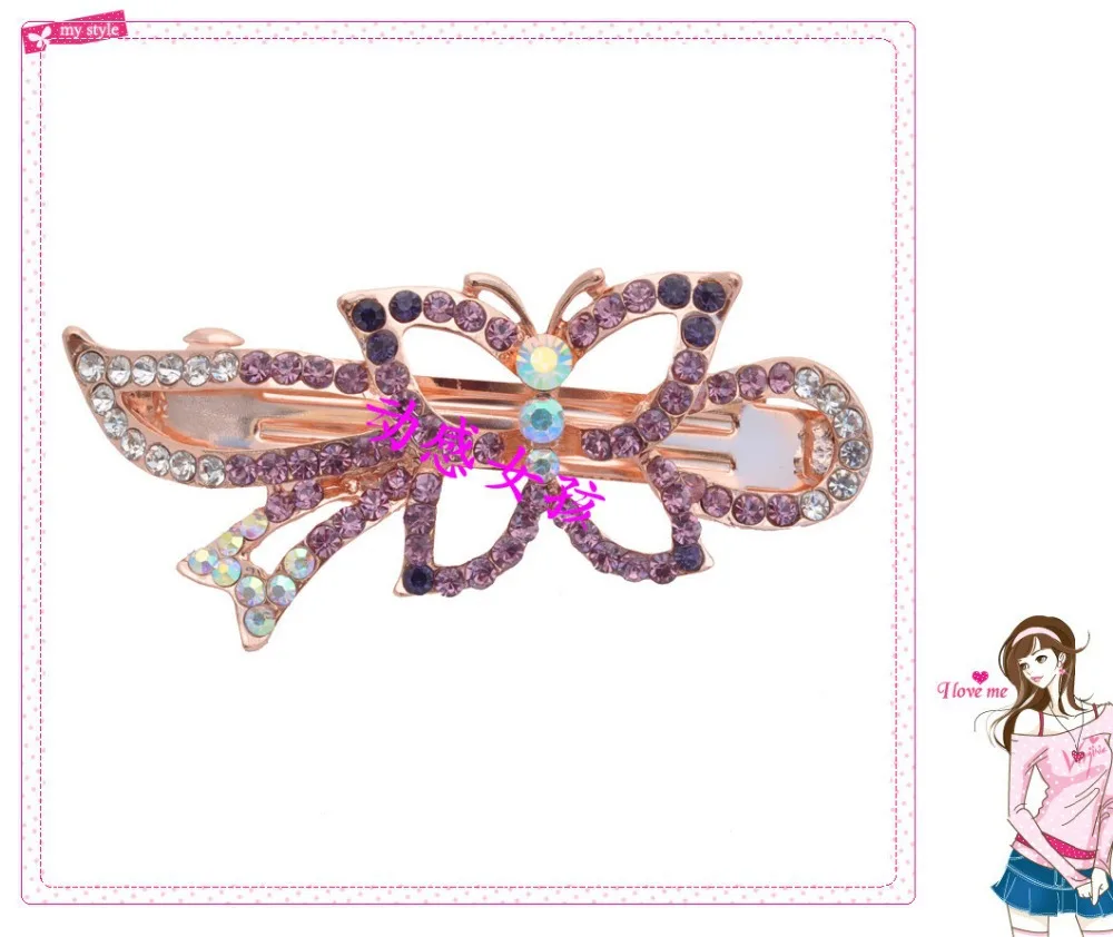 Crystal hair Accessory Hairpin Rhinestone Zircon Clip Pinch Cock Hair Pin Jewelry headwear | Украшения и аксессуары