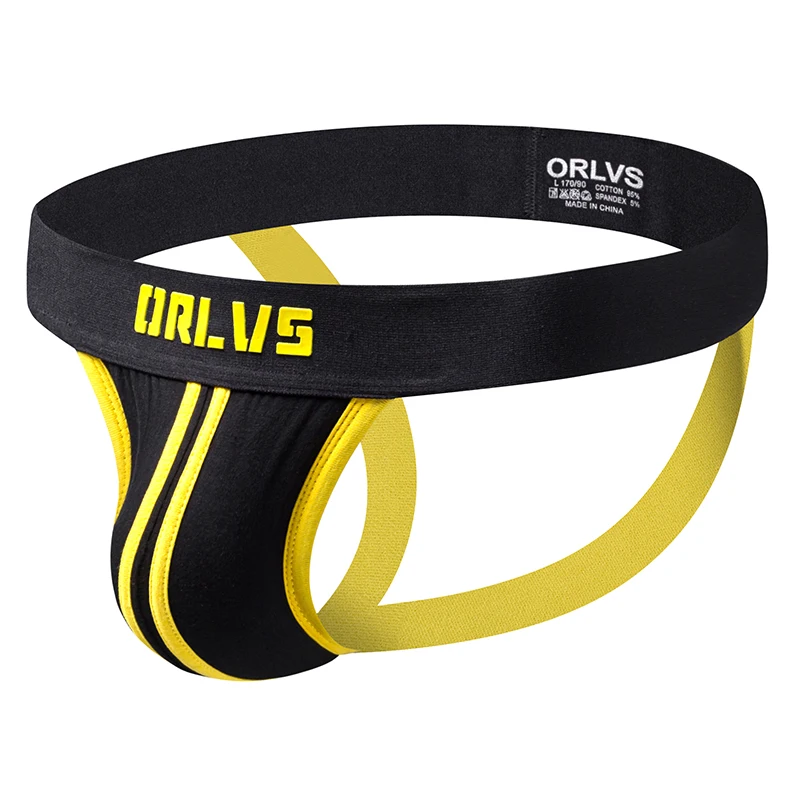 

ORLVS Sexy Men Underwear Thong Men Jockstrap Cotton Sexy Men Underwear Cueca Gay Panties G-String & Thongs Men Tanga Jocks OR166