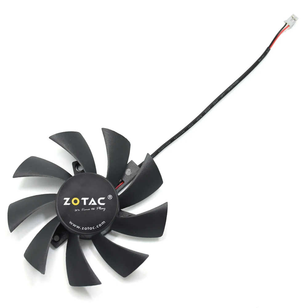Вентилятор охлаждения 85 мм T129215SH GFY09010E12SPA 2Pin 0.3A для Zotac GTX 1050 GeForce Ti Mini вентиляторы