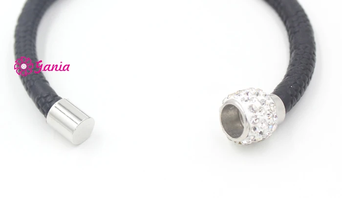 1 шт. Новый магнитный браслет из искусственной кожи с кристаллами | Украшения и