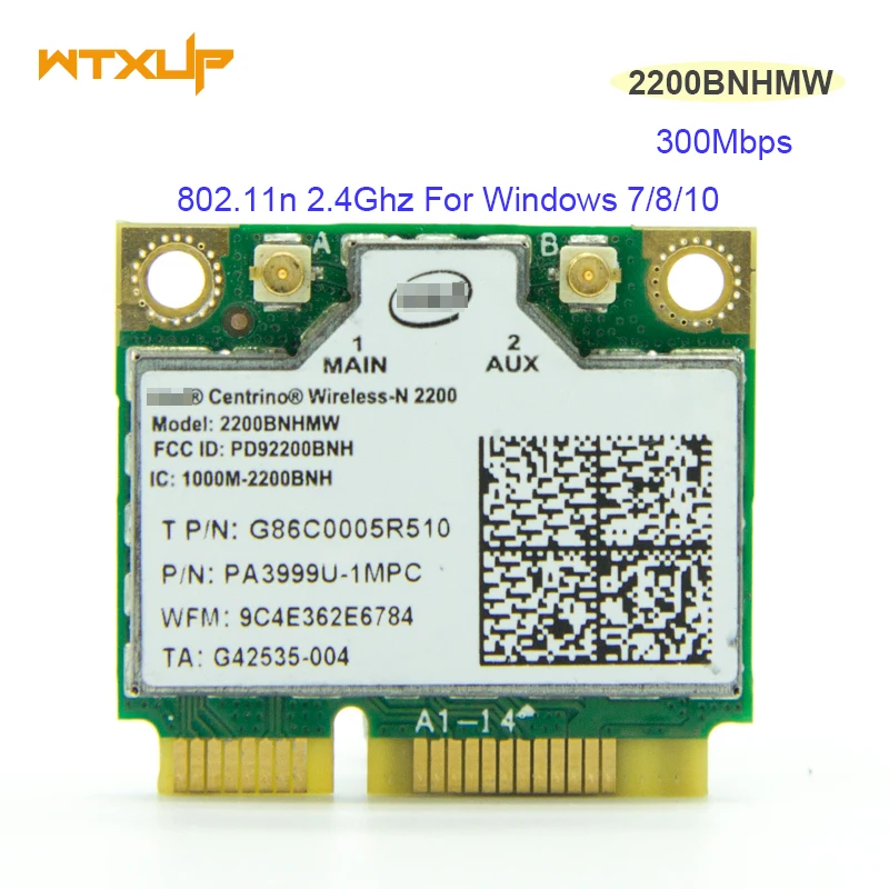 Мини PCI e беспроводной N для Intel Centrino 2200BNHMW Wi Fi Wlan карта 300 Мбит/с 802.11b/G/N адаптер|mini pci-e