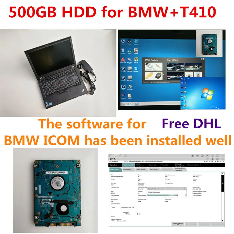 V06.2020 для BMW icom A2 Icom Next сканер ремонта автомобиля диагностический инструмент 1 ТБ HDD