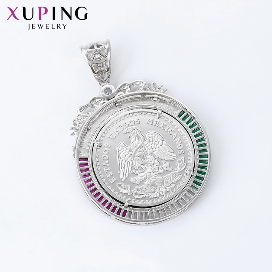 Xuping ювелирные изделия винтажная мода мексиканское песо шарм дизайн кулон