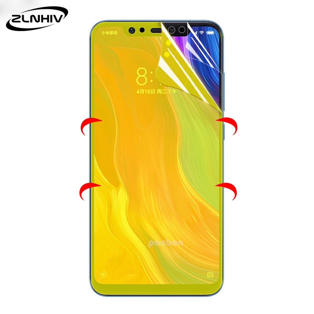 Мягкий чехол zlnвич с полным покрытием для xiaomi mi play Гидрогелевая пленка a2 lite pocophone f1