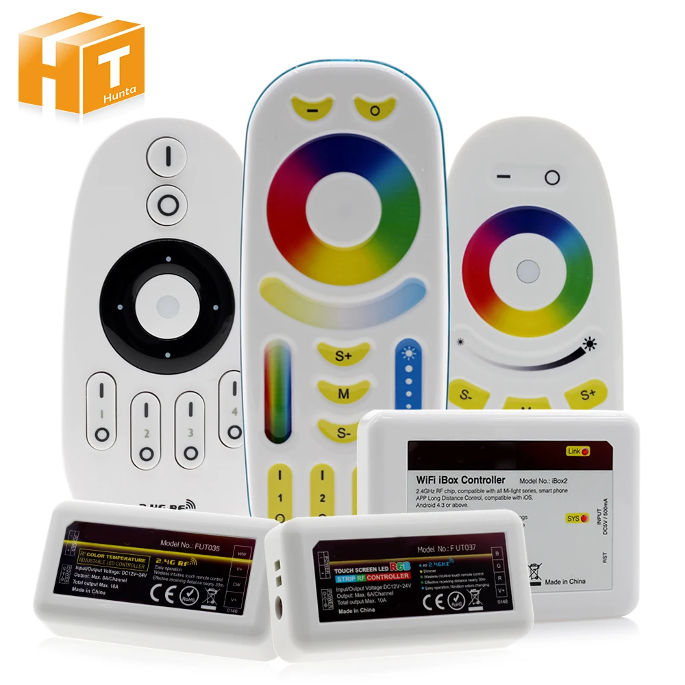 Smart LED Strip Controller 2.4G RF Remote Control / WiFi APP Control For Full Color / RGBW / RGB / Dual White LED Strip.