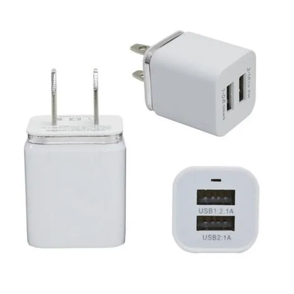 Winangelove 1000 шт./лот Металл 2.1A + 1A двойной usb порты Ac домашнее настенное зарядное