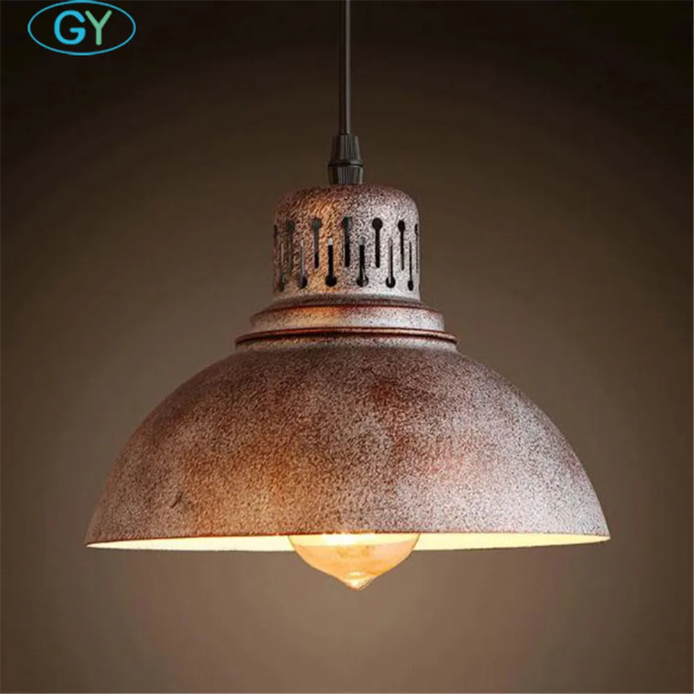 AC110-240V ретро промышленного ржавый edison лампы подвесной светильник винтажная