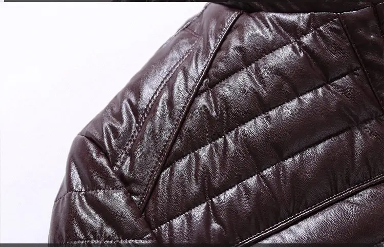 NewBang бренд 6XL 7XL из искусственной кожи зимняя куртка мужская мода пуховик мужской пуховик Мужская Зимняя Толстая теплая ветровка
