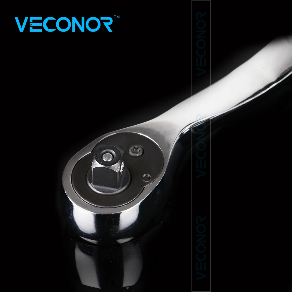 Veconor высокий крутящий момент ключ трещотка для розетки 72teeth Quick Release усилила хром