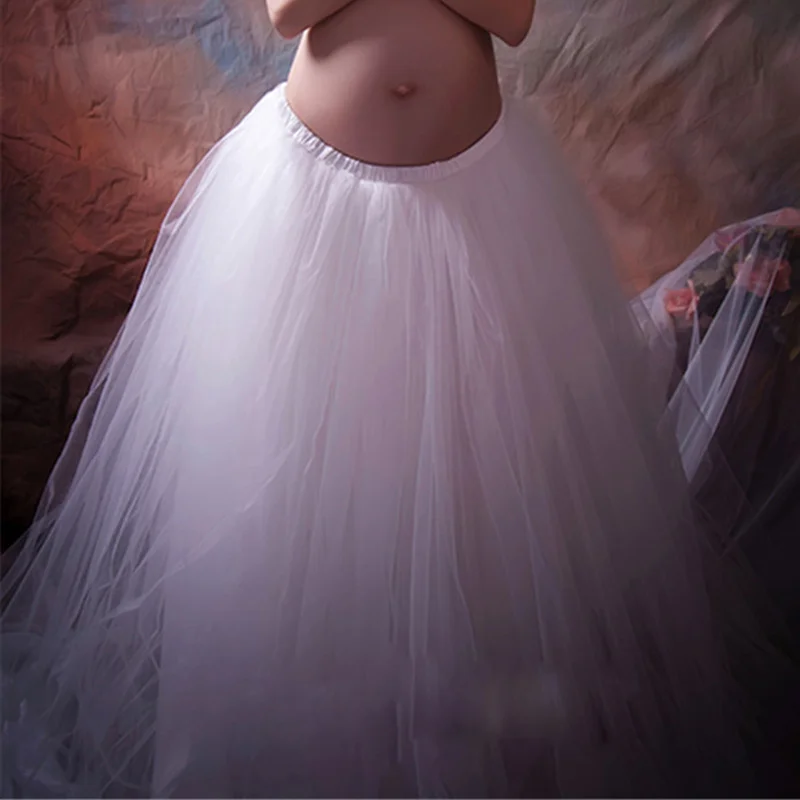 Реквизит для фотосессии беременных элегантное белое кружевное платье в