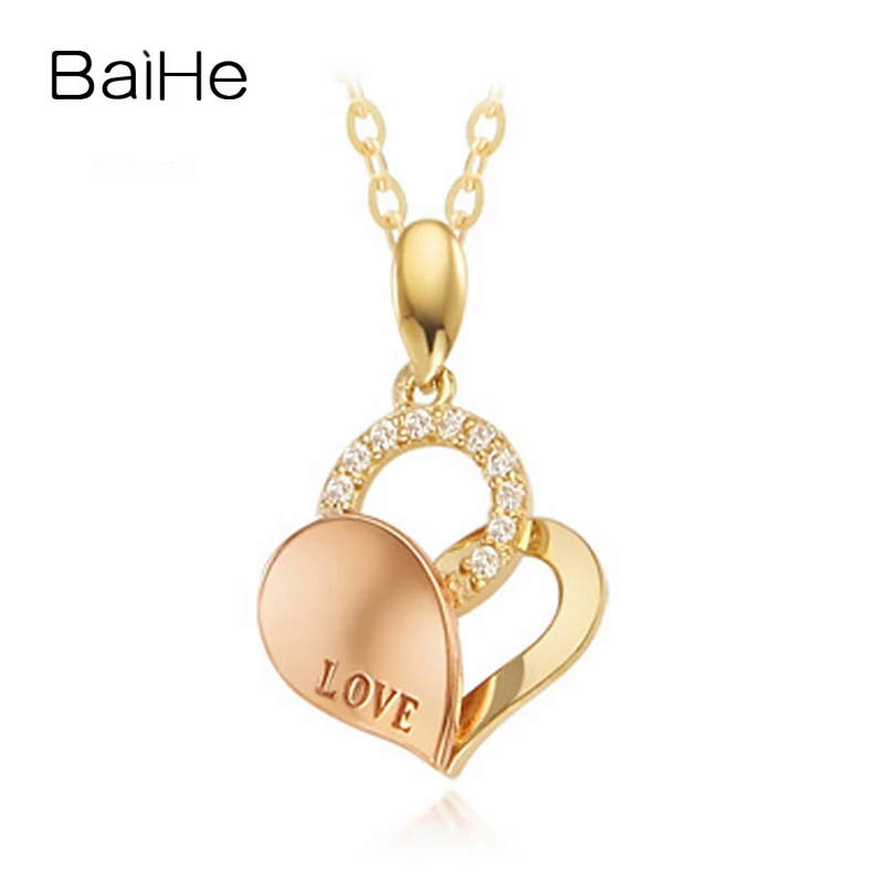 BAIHE Solid 18K Yellow Rose Gold 0.10ct Round Natural Diamonds Women Party Fine Jewelry Gift Diamond Necklaces
BAIHE Solid 18K Yellow Rose Gold 0.10ct Round Natural Diamonds Women Party Fine Jewelry Gift Diamond Necklaces