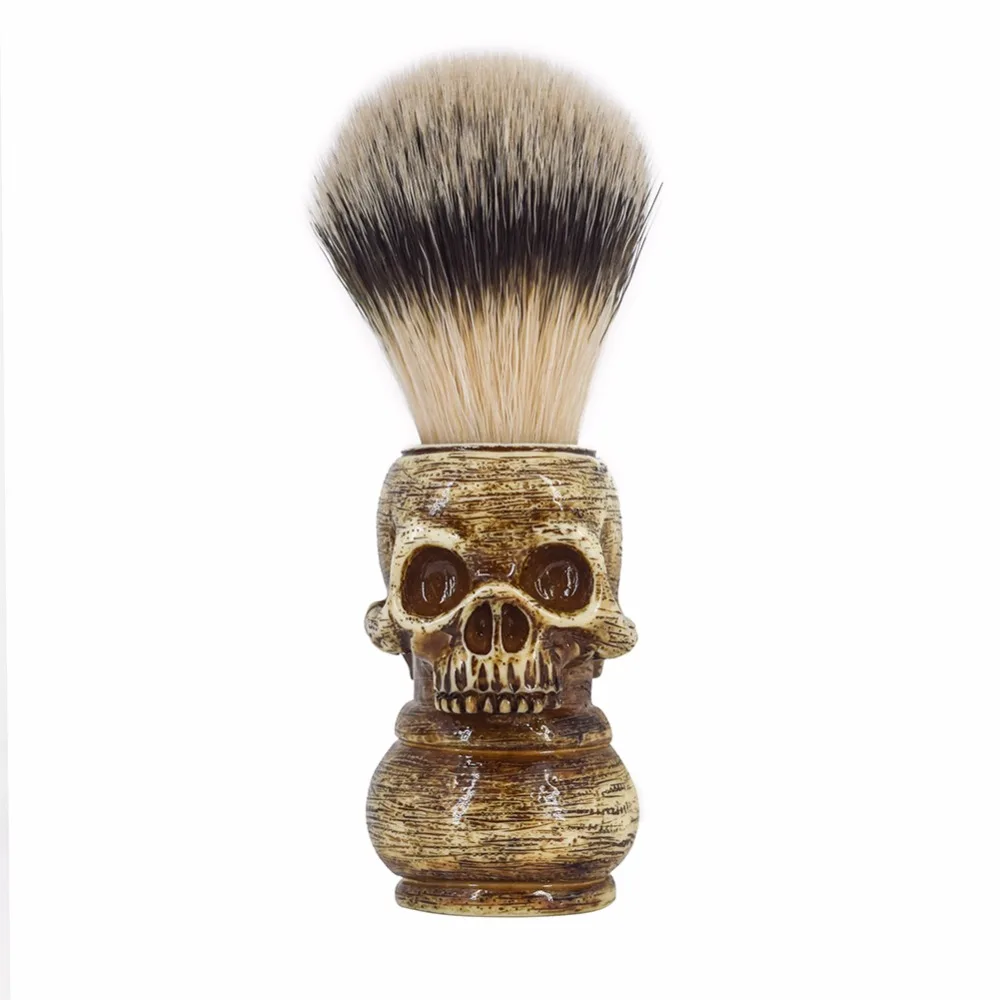 RIVER LAKE Wet Shaving Brush Animal Hair Bristles for Men's Beard Moustache DE Double Edge Blade Safety Razor Straight Shaver