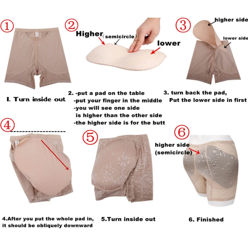 Мисс Moly Booty Enhancer Невидимый Butt Lifter Shaper подкладка трусики Push Up Цветочные Нижняя