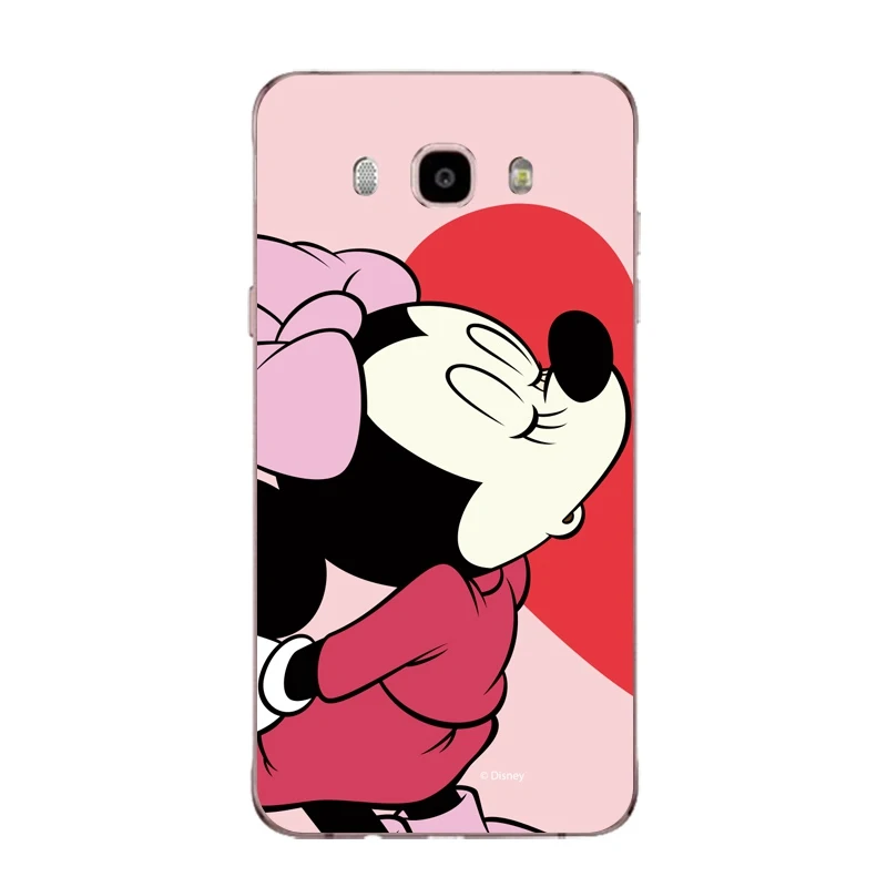Мягкий прозрачный чехол из ТПУ для Samsung J3 J5 J7 S6 S7 S8 note8 A3 A5 C7 J2prime Minnie Bear Dog SiliconeCover