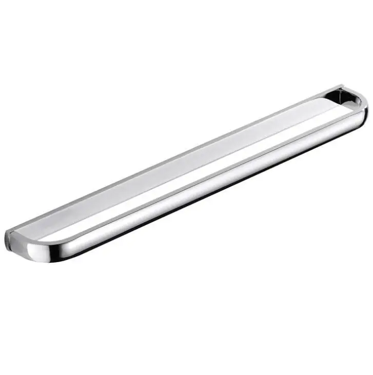 single towel bar Аксессуары для ванной комнаты Серебряный держатель для туалетной бумаги держатель для мыла Полка для полотенец крючок для халата держатель для туалетной щетки держатель для барабана MO2100C - Цвет: single towel bar