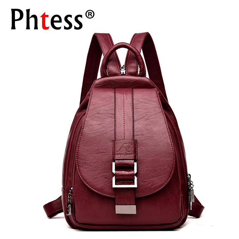 

2019 Women Leather Backpacks for friend ！