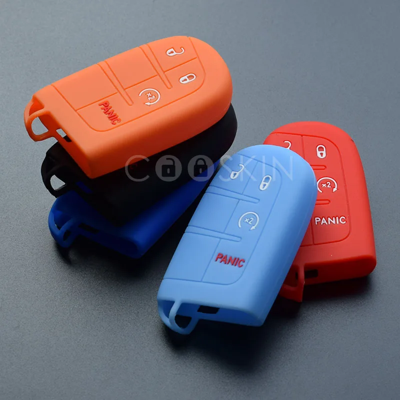 Силиконовый чехол красочный силиконовый гелевый Чехол Для JEEP For Chrysler Dodge Auto Remote