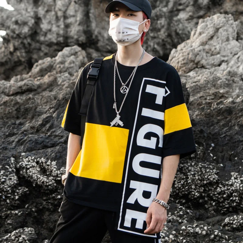 2019 поставщиков летняя футболка мужская хип хоп тройники модный принт сплошной