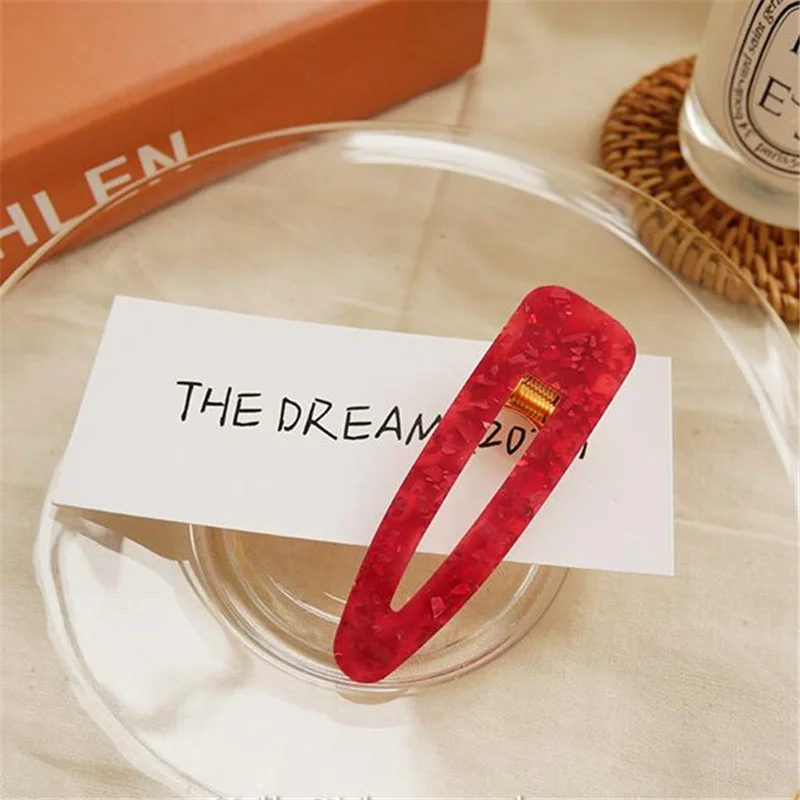 Заколки для волос женские с каплями воды 2020 1 шт. корейские винтажные акриловые